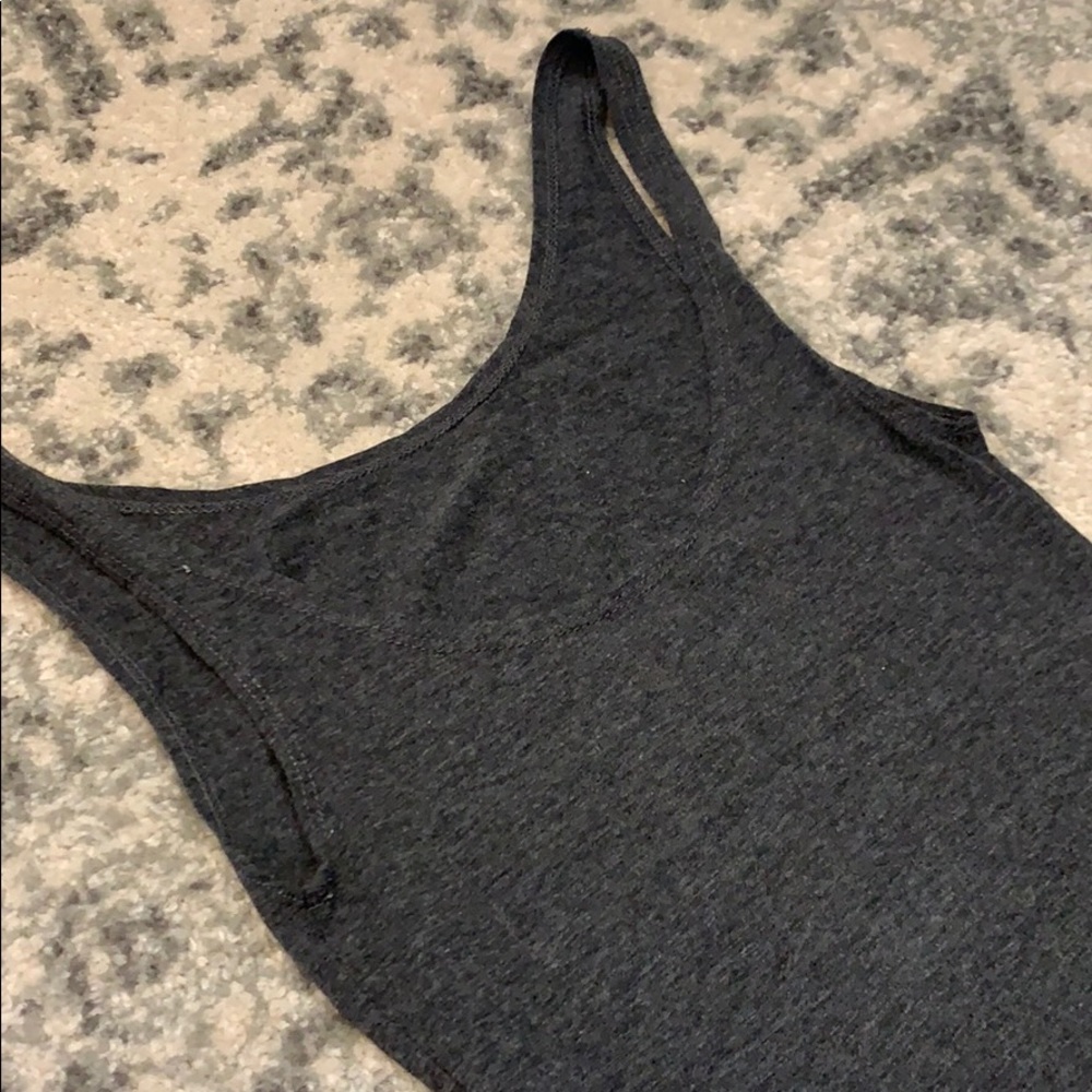 Gray Graphic Rolling Stones Basic Bodysuit - image 3